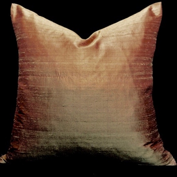 Silk Dupioni Terracotta Cushion 18SQ