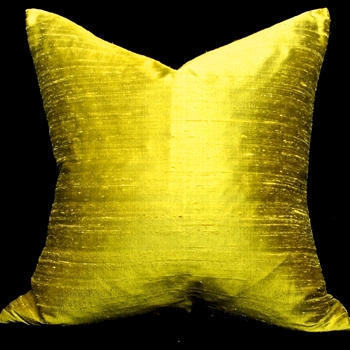 Silk Dupioni Cushion Citron 18SQ