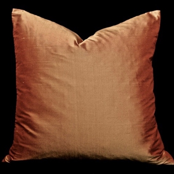 Silk Shantung Terracotta Cushion 18SQ