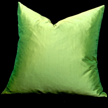 Silk Shantung Peridot Cushion 18SQ