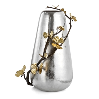 Aram Butterfly Ginkgo Vase XL Centrepiece 10W/19H