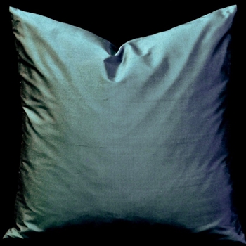 Silk Shantung Dusty Teal Cushion 18SQ