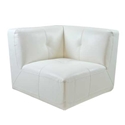 White Leather Cubix Corner