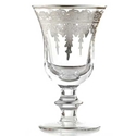 Vetro Silver Water Goblet