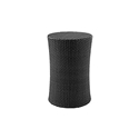 Explore Black Roll Ottoman/Side Table