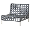 Flow Patina Armless Chair