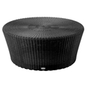 Kingston Black Sun Lounger Ottoman