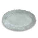 Merletto Aqua Oval Bowl