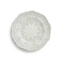 Merletto Atq White Plate 8in