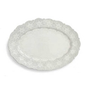 Merletto Atq White Platter 18in