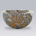 Gilt Peony 4in Bowl