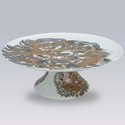 Gilt Peony 12in Cakestand