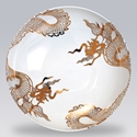 Gilt Dragon 13in Bowl