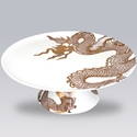 Gilt Dragon 12in Cakestand