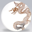 Gilt Dragon 12in Platter