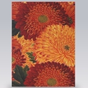 Card/Mums Red & Saffron