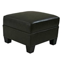 Daniel Chocolate Leather Ottoman