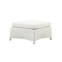 Diamond White Ottoman