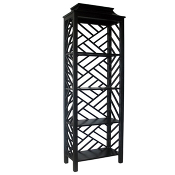 Meiling Black Bookcase