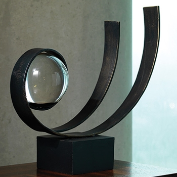 Sphere Envelope Bronze Model