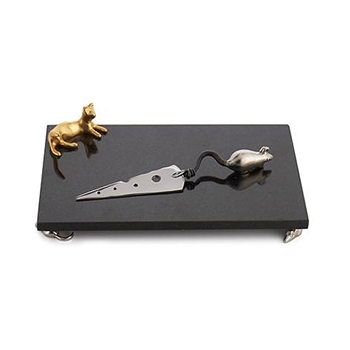 Cat & Mouse Cheese Board 12in