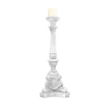 Candle Holder Empire 8W/25H Oyster