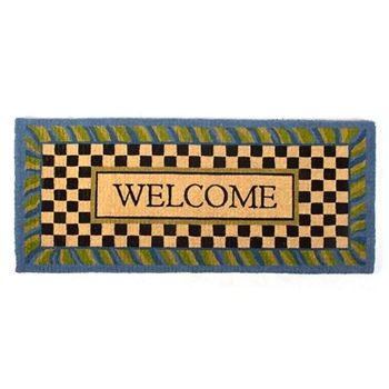 Doormat Periwinkle Welcome 2X5FT