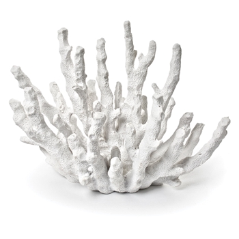 Coral Faux Finger 7In White