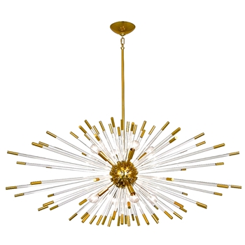 Chandelier Andromeda Oval 46W/20H Gold