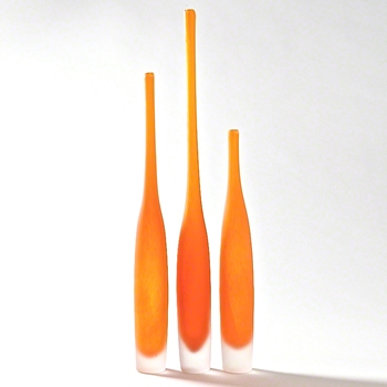Vase - Spire Bottle Tangerine SMALL 2x16