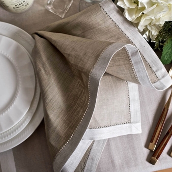 Napkin Linen French Melody Taupe 21SQ