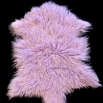 Tibet Mongolian Fur Powder Violet Pelt 34W/22D