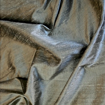 Dupioni Silk - Flax - 54in, 100% Hand Loomed Silk - India - Dry Clean Only, Do not expose to sunlight.