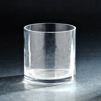 Vase - Clear Cylinder Skyline 7W/6H