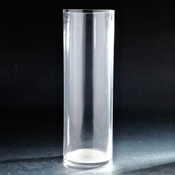 Vase - Clear Cylinder Skyline 8W/24H