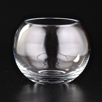 Vase - Clear Globe Thick 8W/6H