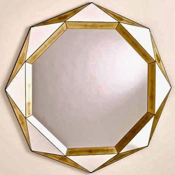 45W/45H Mirror - Madeleine Gold Leaf