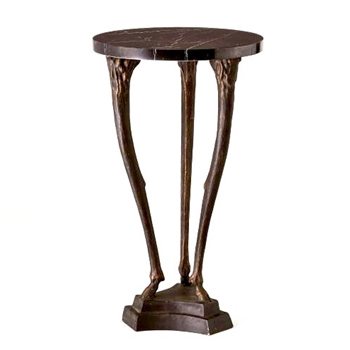 Accent Table - Fawn Leg Bronze 16W/28H - Global Views