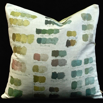 John Derian - Mixed Tones Verde Cushion 20SQ