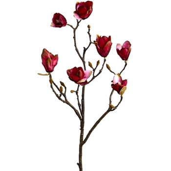 Magnolia - Budding Branch Burgundy 37in - FSM181-BU