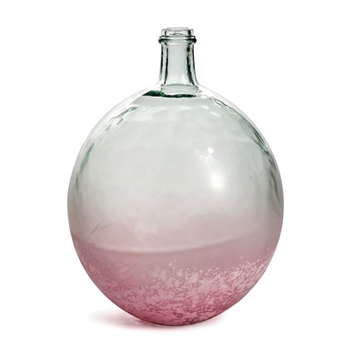 Vase - Sophia Bottle Pink 11W/15H