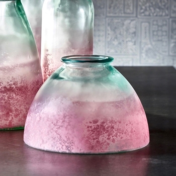 Vase - Aris Ombre Squat Pink 12W/8H