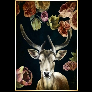 26W/37H Framed Giclee - Wild Bouquet VII - Sarah Atkinson - Gold Gallery Float