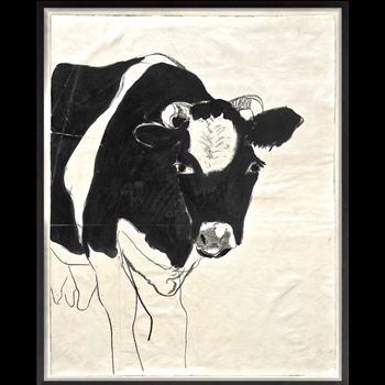 25W/31H Framed Print Cachet Cow Carel Adolf