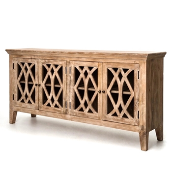 Console - Azalea Sanded White Wash 80W/20D/39H
