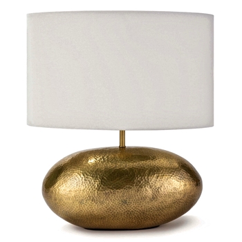 Lamp Table - Joule Hammered Brass 16W/9D/19H