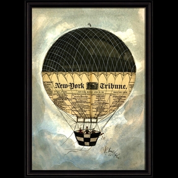 35W/48H Framed Print - NY Tribune Balloon - Kolene Spicher