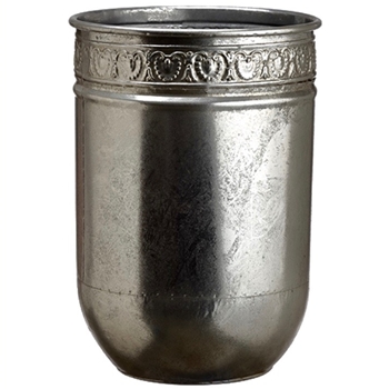Planter - Taj Pot Silver 11W/15H