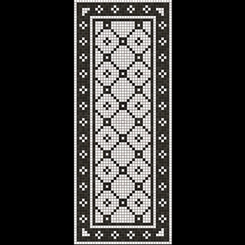 Floorcloth - Mosaic A Allerton 36W/90L Runner