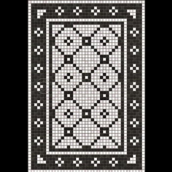 Floorcloth - Mosaic A Allerton 38W/56L